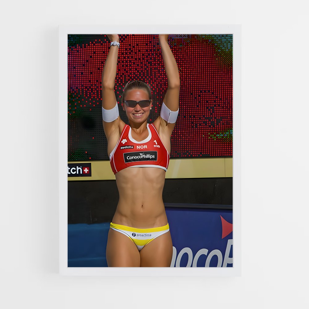 Poster Surf and Spike – affiche Beach-volley (vue 3)
